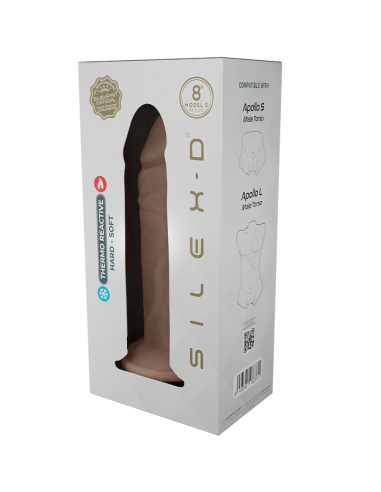 SILEXD - PENE REALÍSTICO MODELO 8 SILICONA LÍQUIDA 20.6 CM