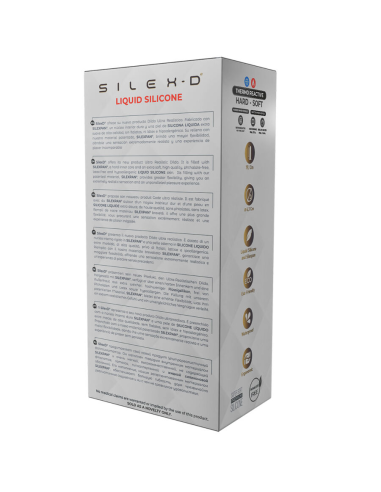 SILEXD - PENE REALÍSTICO MODELO 8 SILICONA LÍQUIDA 20.6 CM