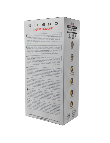 SILEXD - PENE REALÍSTICO MODELO 8 SILICONA LÍQUIDA 20.6 CM