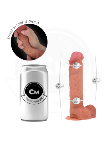 COCK MILLER - DILDO HIPERREALÍSTICO ARTICULABLE 14,8 CM