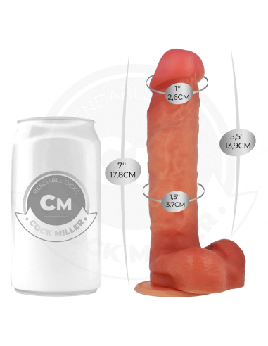COCK MILLER - DILDO HIPERREALÍSTICO ARTICULABLE 17,8 CM
