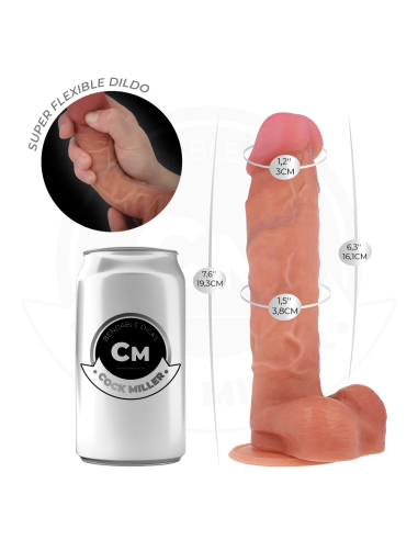 COCK MILLER - DILDO HIPERREALÍSTICO ARTICULABLE 19,3 CM