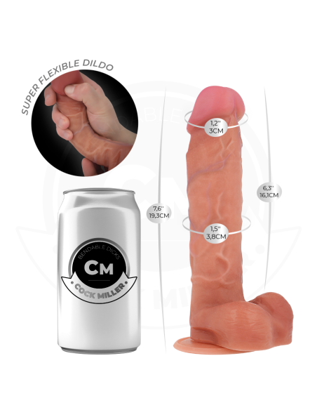 COCK MILLER - DILDO HIPERREALÍSTICO ARTICULABLE 19,3 CM