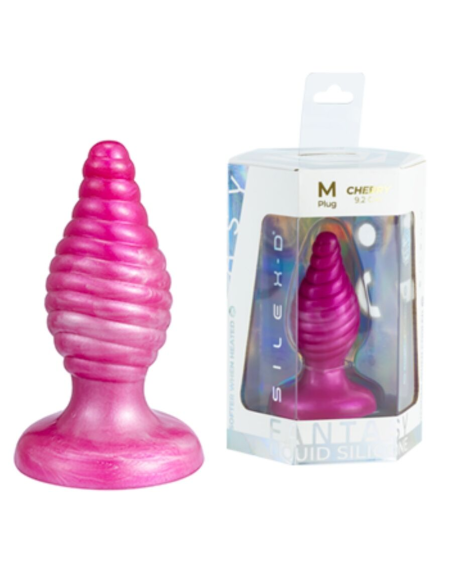 SILEXD - CHERRY PLUG ANAL FANTASY SILICONA LIQUIDA TERMOREACTIVO ROSA 9.2 CM