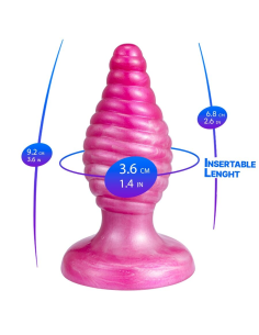 SILEXD - CHERRY PLUG ANAL FANTASY SILICONA LIQUIDA TERMOREACTIVO ROSA 9.2 CM