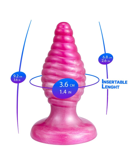 SILEXD - CHERRY PLUG ANAL FANTASY SILICONA LIQUIDA TERMOREACTIVO ROSA 9.2 CM