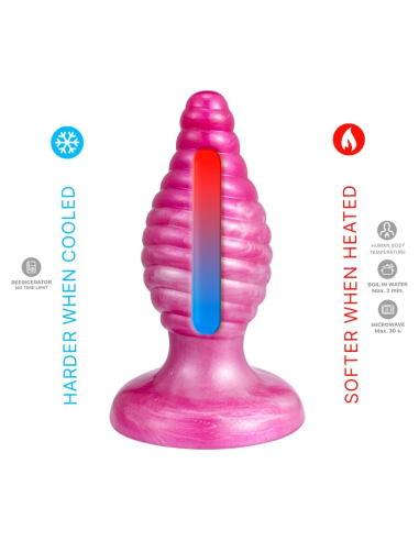 SILEXD - CHERRY PLUG ANAL FANTASY SILICONA LIQUIDA TERMOREACTIVO ROSA 9.2 CM