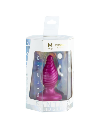 SILEXD - CHERRY PLUG ANAL FANTASY SILICONA LIQUIDA TERMOREACTIVO ROSA 9.2 CM