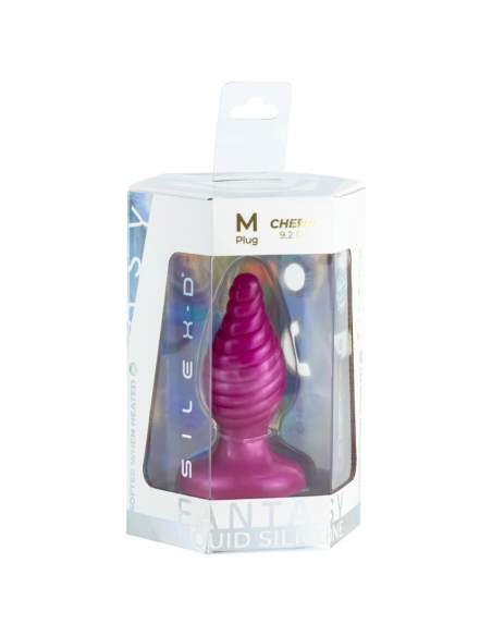 SILEXD - CHERRY PLUG ANAL FANTASY SILICONA LIQUIDA TERMOREACTIVO ROSA 9.2 CM