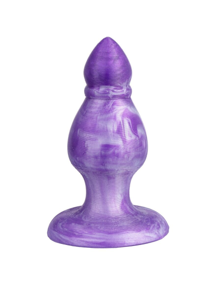 SILEXD - QUEEN PLUG ANAL FANTASY SILICONA LIQUIDA TERMOREACTIVO LILA 9.2 CM