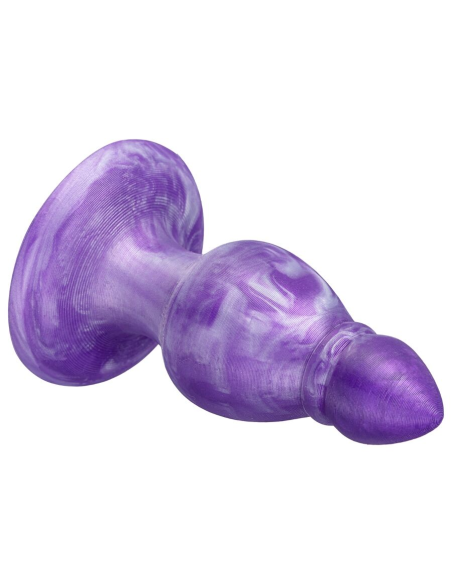 SILEXD - QUEEN PLUG ANAL FANTASY SILICONA LIQUIDA TERMOREACTIVO LILA 9.2 CM