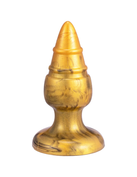 SILEXD - GOLDY PLUG ANAL FANTASY SILICONA LIQUIDA TERMOREACTIVO ORO 9.2 CM