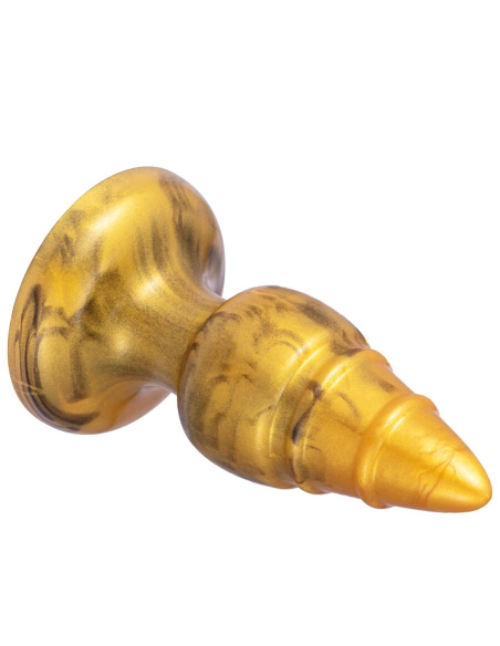 SILEXD - GOLDY PLUG ANAL FANTASY SILICONA LIQUIDA TERMOREACTIVO ORO 9.2 CM