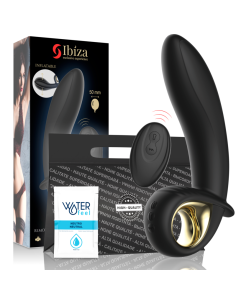 IBIZA - POTENTE VIBRADOR HINCHABLE ANAL-VAGINAL CONTROL REMOTO