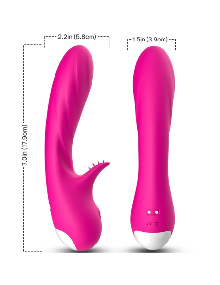 ARMONY - ROMANCE VIBRADOR CON ESTIMULADOR FUCSIA