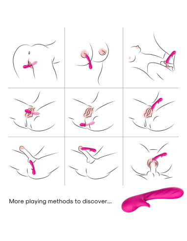 ARMONY - ROMANCE VIBRADOR CON ESTIMULADOR FUCSIA