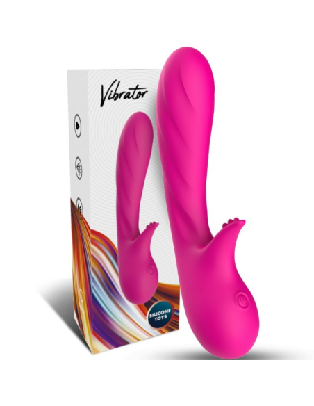 ARMONY - ROMANCE VIBRADOR CON ESTIMULADOR FUCSIA