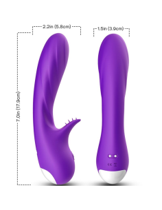 ARMONY - ROMANCE VIBRADOR CON ESTIMULADOR VIOLETA