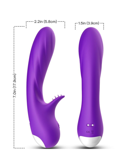ARMONY - ROMANCE VIBRADOR CON ESTIMULADOR VIOLETA