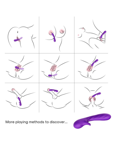 ARMONY - ROMANCE VIBRADOR CON ESTIMULADOR VIOLETA