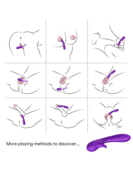 ARMONY - ROMANCE VIBRADOR CON ESTIMULADOR VIOLETA