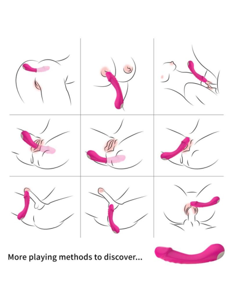 ARMONY - DILDO VIBRADOR PUNTO G SILICONA FUCSIA