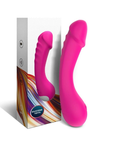 ARMONY - DILDO VIBRADOR PUNTO G SILICONA FUCSIA