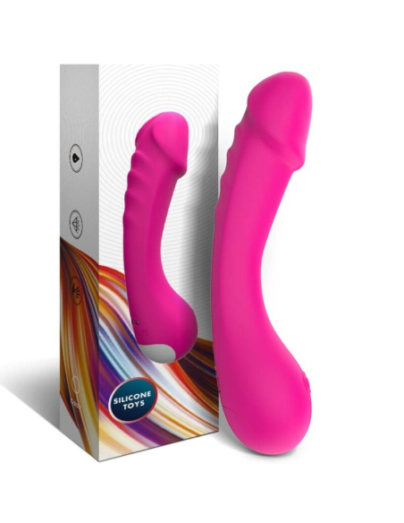 ARMONY - DILDO VIBRADOR PUNTO G SILICONA FUCSIA