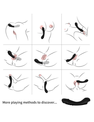 ARMONY - DILDO VIBRADOR PUNTO G SILICONA NEGRO