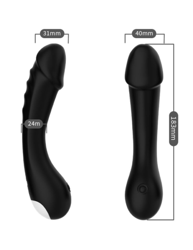 ARMONY - DILDO VIBRADOR PUNTO G SILICONA NEGRO