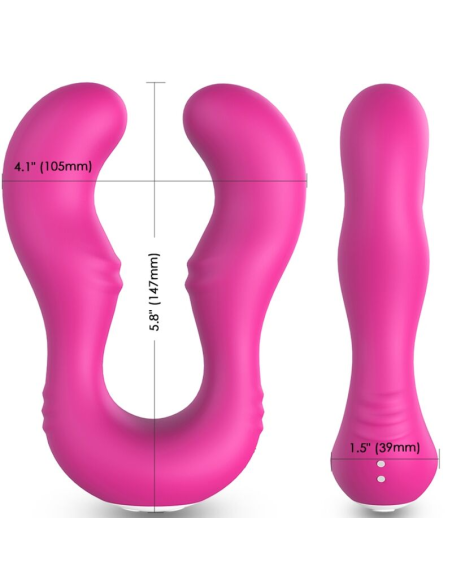 ARMONY - SERAPH VIBRADOR DOBLE CONTROL REMOTO FUCSIA