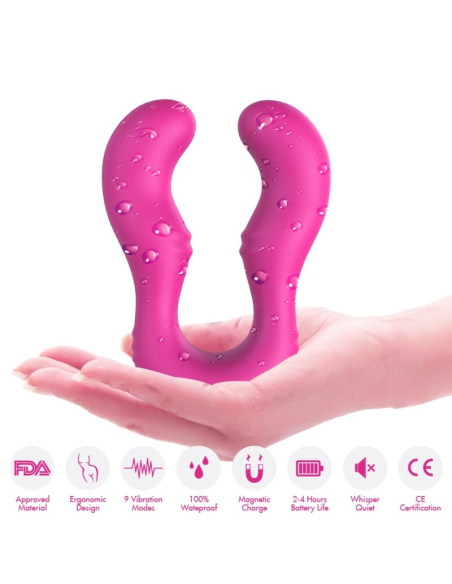 ARMONY - SERAPH VIBRADOR DOBLE CONTROL REMOTO FUCSIA