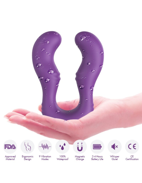 ARMONY - SERAPH VIBRADOR DOBLE CONTROL REMOTO VIOLETA