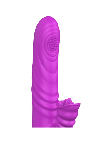 ARMONY - ANGELIA VIBRADOR MULTIFUNCION CON LENGUA ESTIMULADORA EFECTO CALOR VIOLETA
