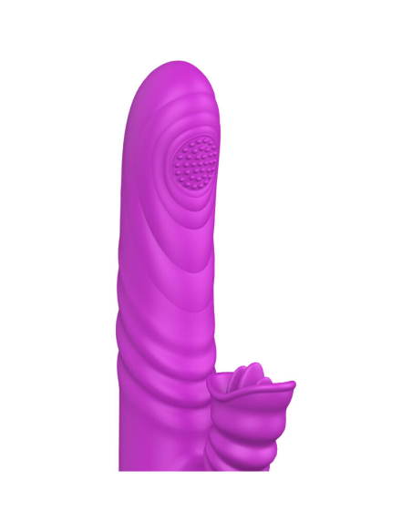 ARMONY - ANGELIA VIBRADOR MULTIFUNCION CON LENGUA ESTIMULADORA EFECTO CALOR VIOLETA