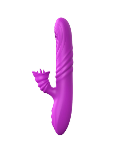 ARMONY - ANGELIA VIBRADOR MULTIFUNCION CON LENGUA ESTIMULADORA EFECTO CALOR VIOLETA