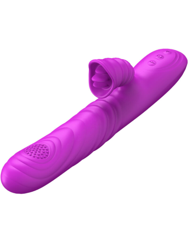 ARMONY - ANGELIA VIBRADOR MULTIFUNCION CON LENGUA ESTIMULADORA EFECTO CALOR VIOLETA