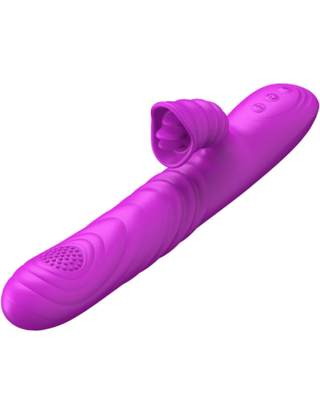 ARMONY - ANGELIA VIBRADOR MULTIFUNCION CON LENGUA ESTIMULADORA EFECTO CALOR VIOLETA