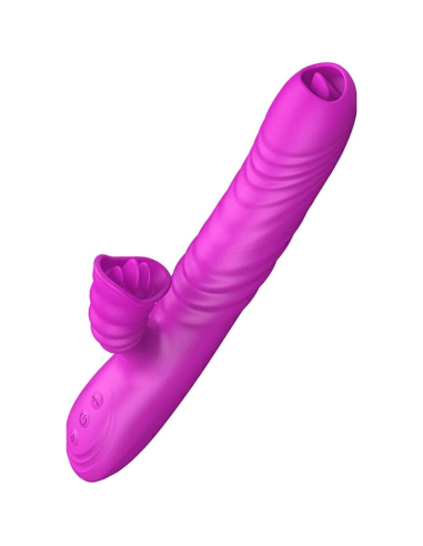 ARMONY - ANGELIA VIBRADOR MULTIFUNCION DOBLE LENGUA EFECTO CALOR VIOLETA