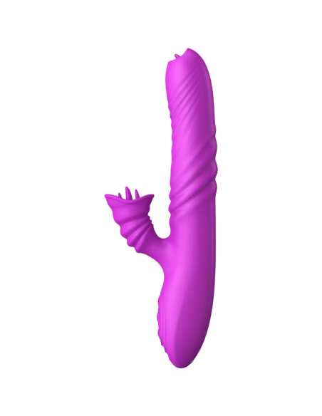 ARMONY - ANGELIA VIBRADOR MULTIFUNCION DOBLE LENGUA EFECTO CALOR VIOLETA
