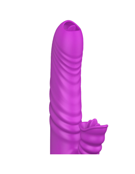 ARMONY - ANGELIA VIBRADOR MULTIFUNCION DOBLE LENGUA EFECTO CALOR VIOLETA
