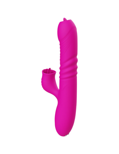 ARMONY - FANNY VIBRADOR MULTIFUNCION DOBLE LENGUA EFECTO CALOR FUCSIA