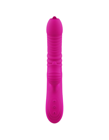 ARMONY - FANNY VIBRADOR MULTIFUNCION DOBLE LENGUA EFECTO CALOR FUCSIA