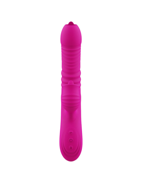 ARMONY - FANNY VIBRADOR MULTIFUNCION DOBLE LENGUA EFECTO CALOR FUCSIA