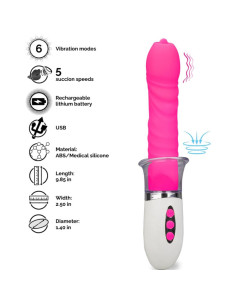 ARMONY - LIBERTY VIBRADOR and THRUSTING CON LENGUA