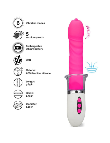 ARMONY - LIBERTY VIBRADOR and THRUSTING CON LENGUA