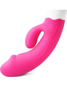 ARMONY - HAPPY VIBRADOR and ESTIMULADOR RECARGABLE FUCSIA