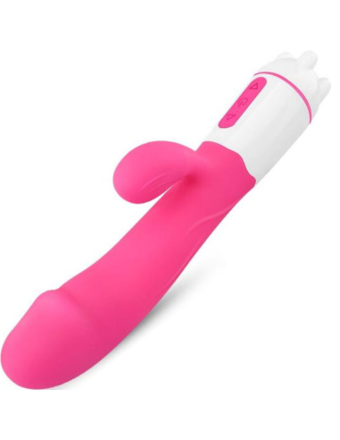 ARMONY - HAPPY VIBRADOR and ESTIMULADOR RECARGABLE FUCSIA