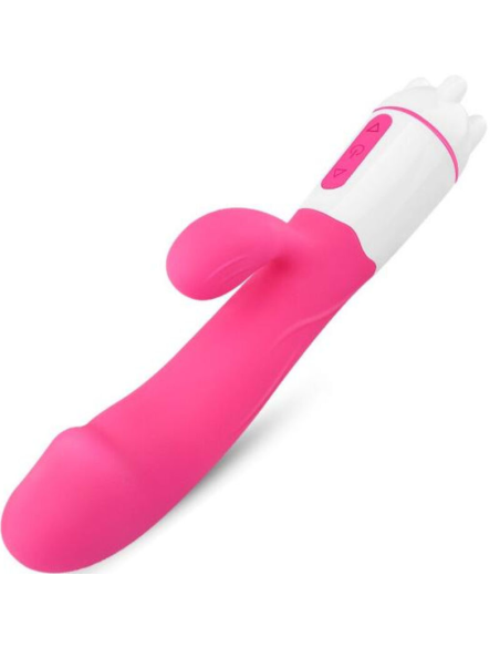ARMONY - HAPPY VIBRADOR and ESTIMULADOR RECARGABLE FUCSIA