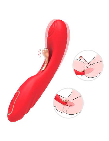 ARMONY - VIBRADOR CON LENGUA OSCILANTE ROJO